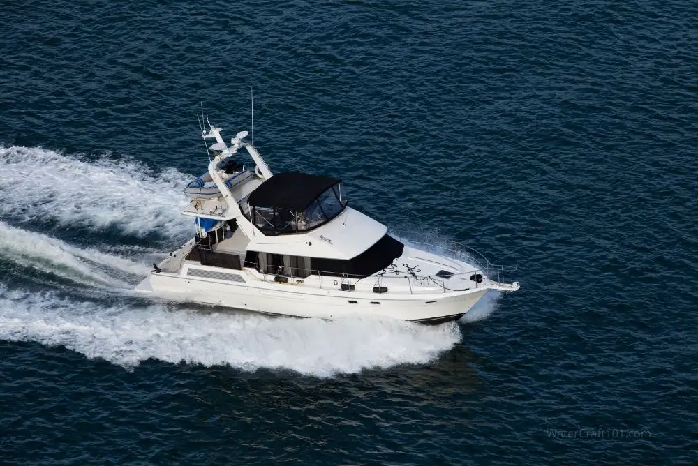 Power boating on the Pacific Ocean