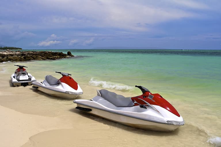 Jet skis in saltwater