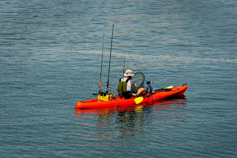 use anchor poles to stop your kayak from drifting