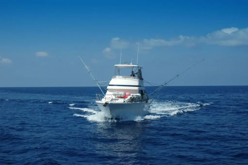 A boat on the ocean