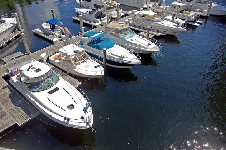 Boats in a marina often have access to wifi