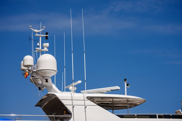 WiFi equipment on a boat