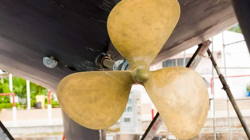 brass boat propeller