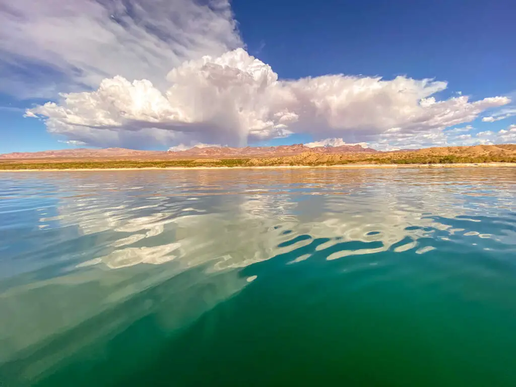 Lake Mohave from the water.